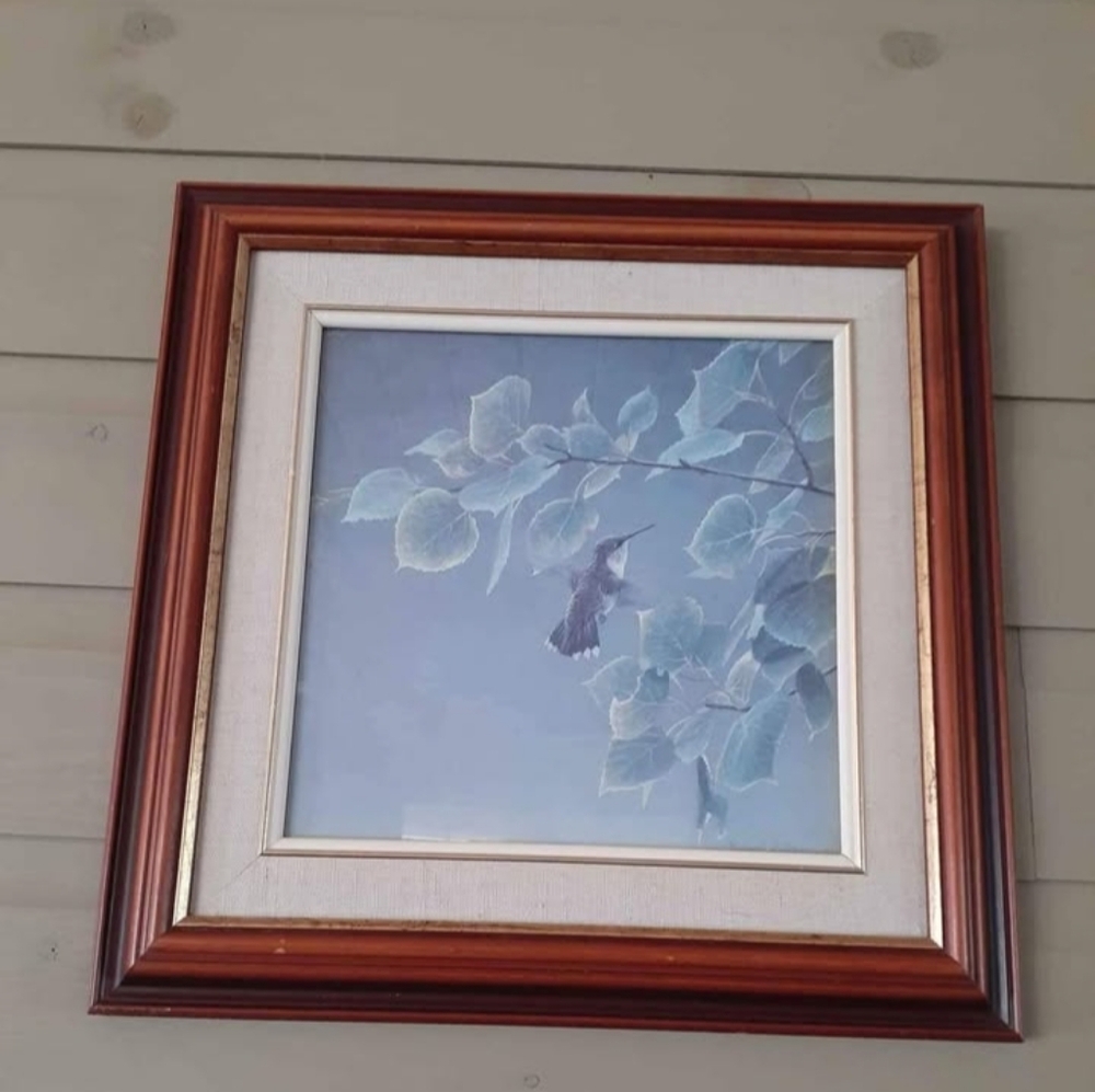 Robert Bateman Framed Hummingbird Reproduction Print
